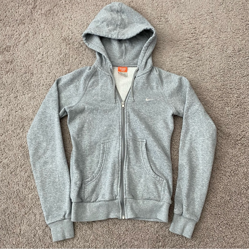 Nike Heather Gray Hoodie with Zip